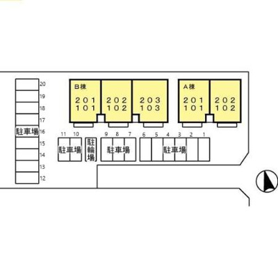 【区画図】 | セジュールソシア A棟
