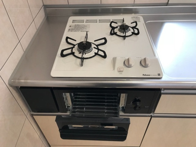 【キッチン】 | グリーンコート | 二口ガスコンロ