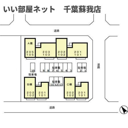ウィステリアおゆみ野　Ａの区画図