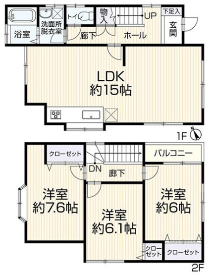【間取り】 | 明石市大久保町大窪　中古戸建 | 3LDKです。