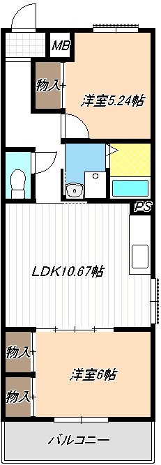 立華マンションの間取り