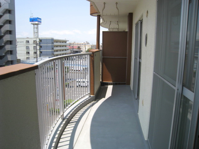 光ハイツのバルコニー