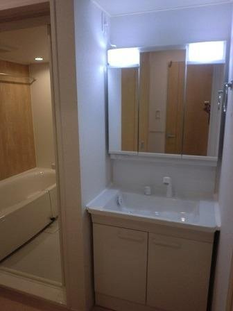 プランドール　スギＡの洗面所|広い洗面スペース