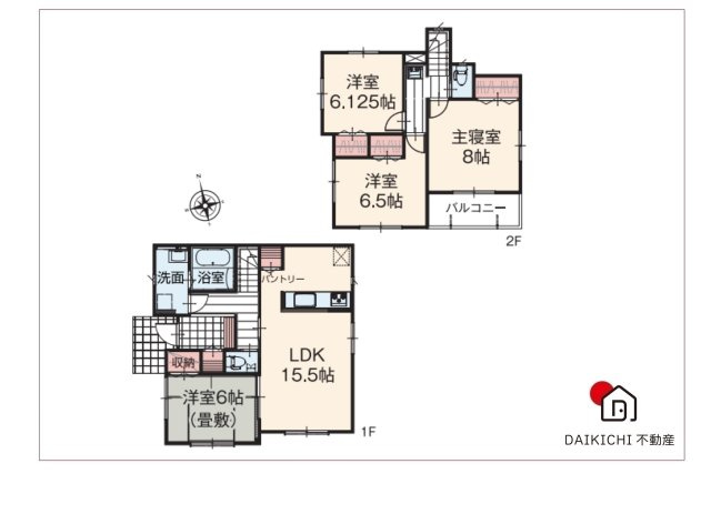 【間取り】 | 加須市久下2丁目　いろどりアイタウン　新築戸建　全3棟　3号棟