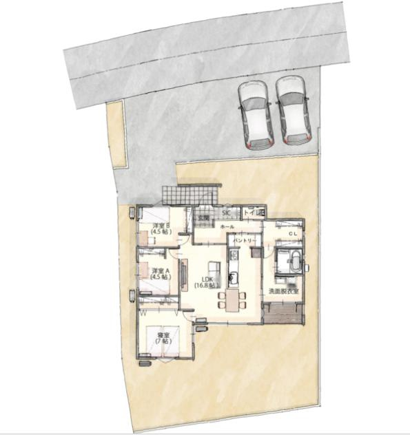 日立市金沢町4丁目の間取り