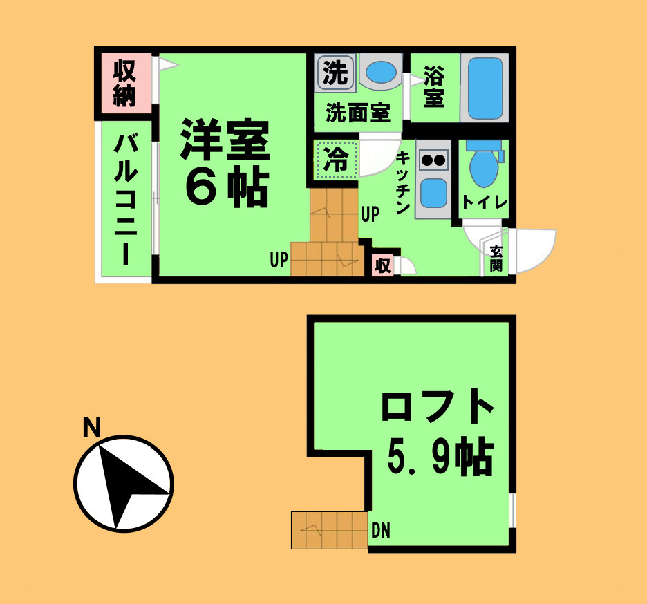 ハーモニーテラス上小田井の間取り