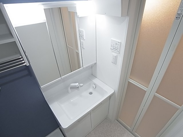 神戸市兵庫区鍛冶屋町１丁目の賃貸マンションの洗面所|シャンプードレッサー