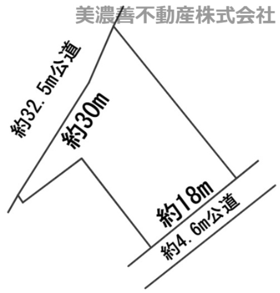 ６５１５３　岐阜市日野東６丁目土地の区画図