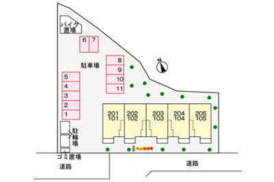 【その他共用部分】 | グリーンウッド | 駐車場
