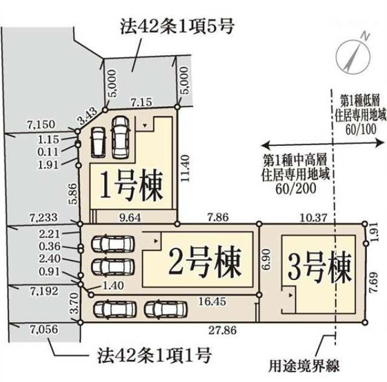 【区画図】 | K41262-1号棟鷹峯