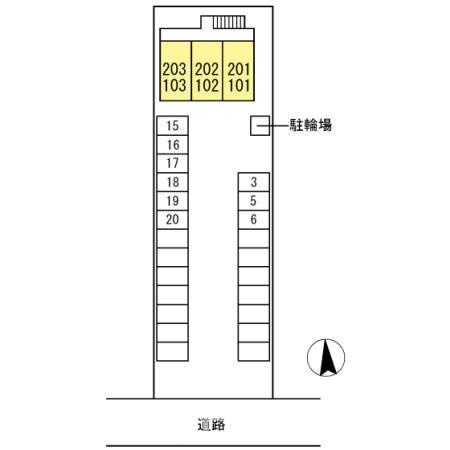 ホワイトウイングの区画図