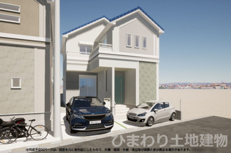 【外観】 | 座間市南栗原3丁目  2号棟 3期 | イメージパース（完成時に現況と異なる場合は現況優先となります）