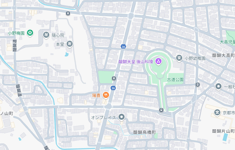 京都市伏見区醍醐京道町　第24-1期　新築一戸建ての地図