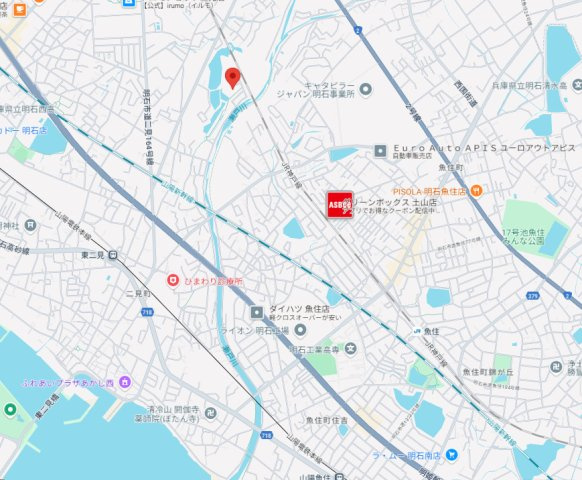 明石市二見町福里　中古戸建の地図