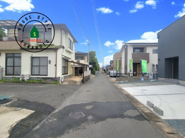 熊本市北区清水新地1丁目第1-1棟（1号棟）　の前面道路含む現地写真|前面道路です。