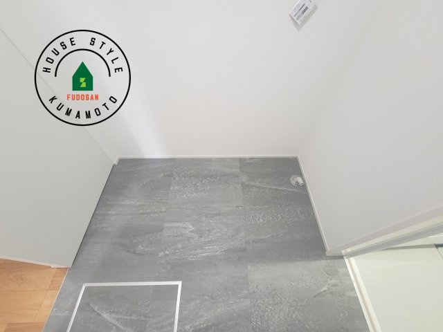 熊本市北区清水新地1丁目第1-1棟（1号棟）　のランドリースペース|ランドリースペースとなります。広々して有効的にご使用できます。 