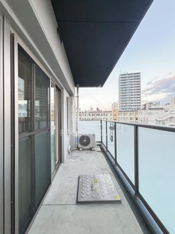 ブルー・エ・グリ上町台のバルコニー