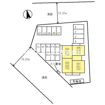 ヴェルデール・ヴィラの区画図|敷地内地図です◎