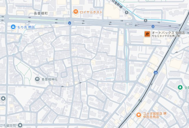 堺市北区長曽根町　第5期　新築一戸建ての地図