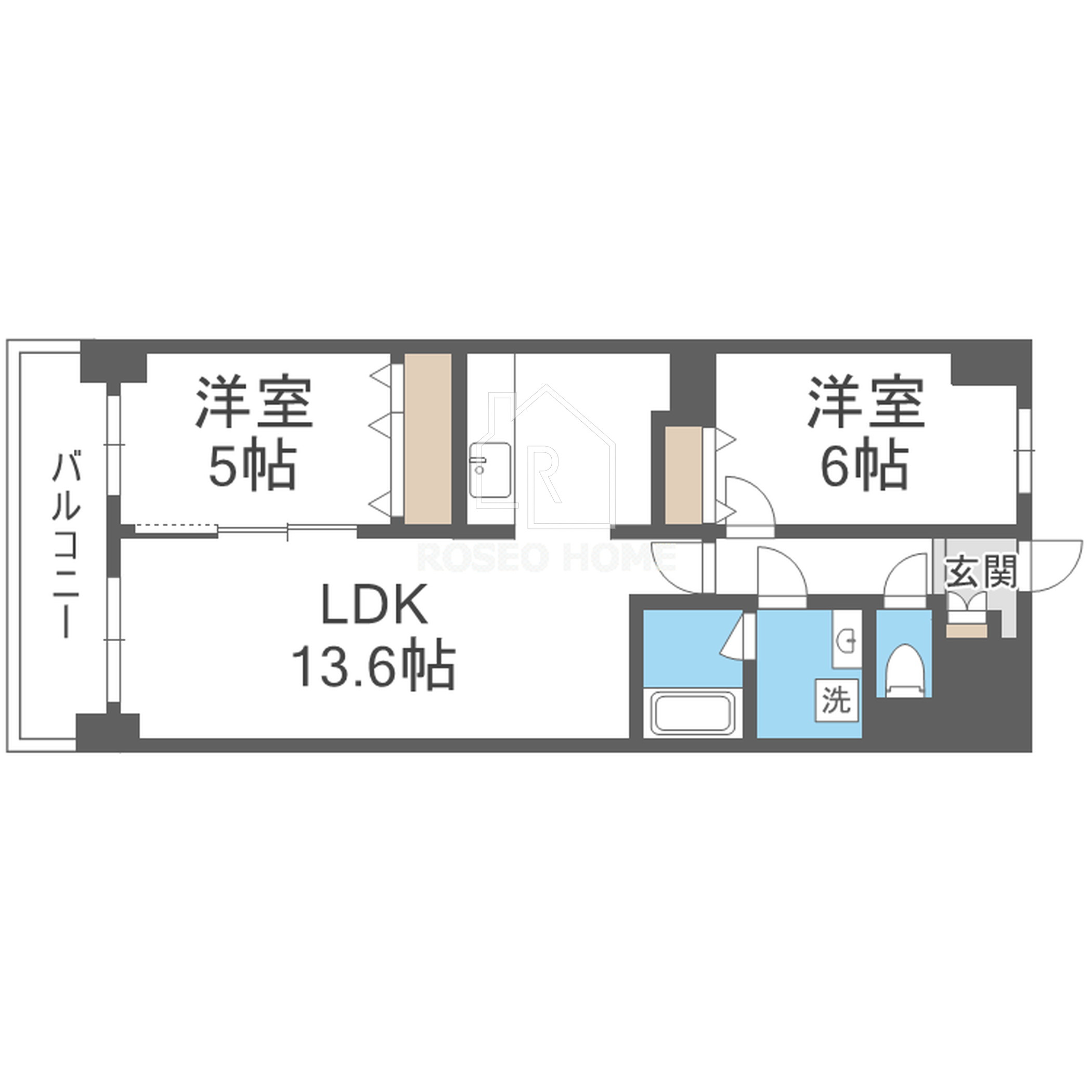 F-TAMATSUKURIの間取り