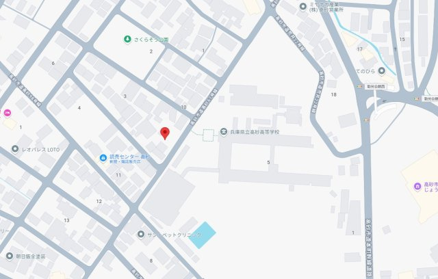高砂市高砂町朝日町２丁目　土地の地図