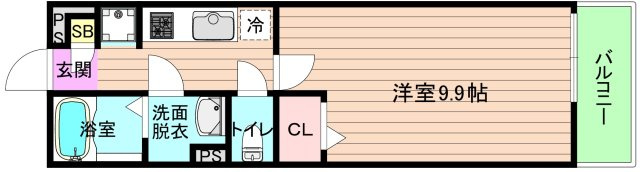 大阪市城東区鴫野西２丁目の賃貸マンションの間取り