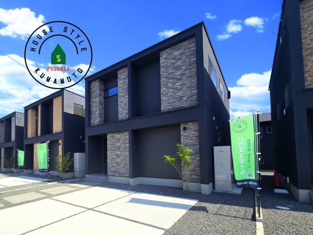 熊本市北区鶴羽田2丁目第2-7棟（5号棟）　の外観|デザイン性のある外観です。