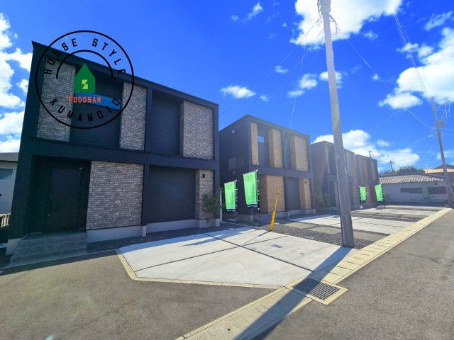 熊本市北区鶴羽田2丁目第2-7棟（5号棟）　の前面道路含む現地写真|見学の時間などお気軽にお問い合わせ下さい。