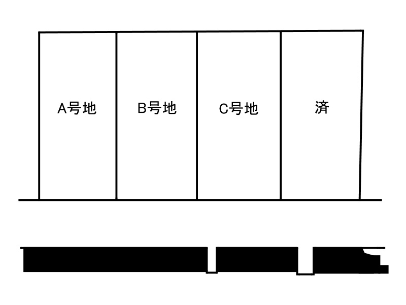 姫路市北今宿２丁目/全４区画の区画図