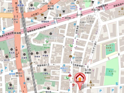 【地図】 | レジディア南品川Ⅱ