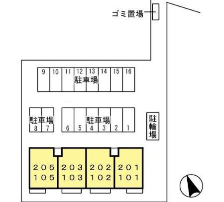 リバティコートの区画図