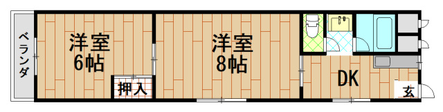 日の出コーポの間取り