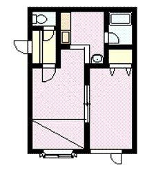 ルート医大前Ｄ棟の間取り