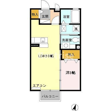 モナリエ大和の間取り