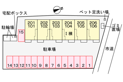 【区画図】 | ラフレシールⅡ | 駐車場