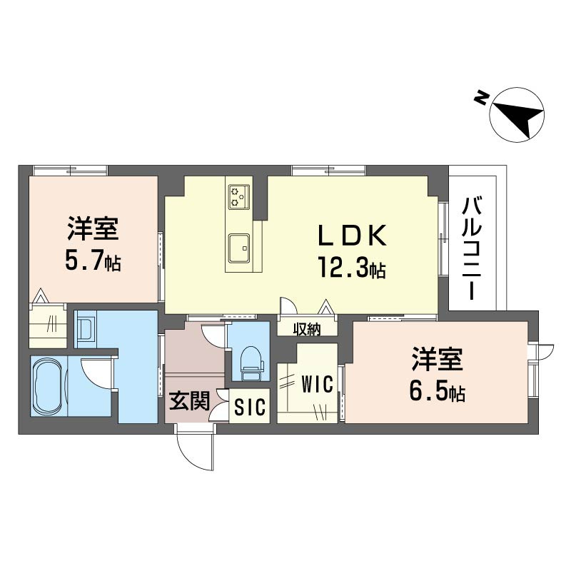 ルミラⅠの間取り