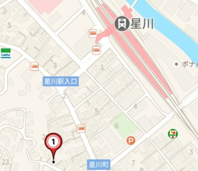 グランメール星川の地図|案内図