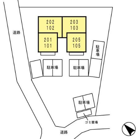 メゾン・ラ・パトリアGの区画図