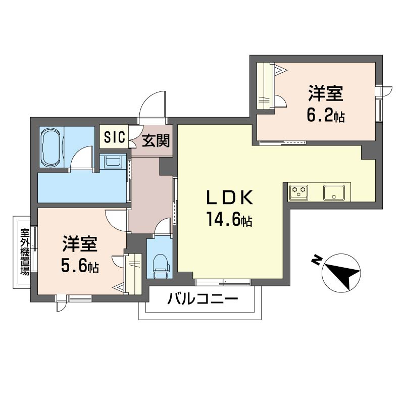 ルミラⅠの間取り