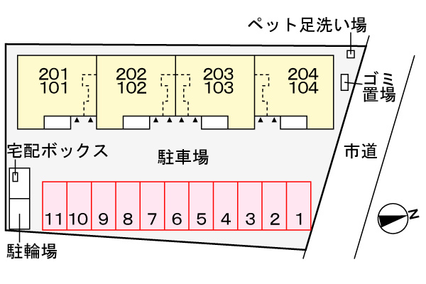 エアリースクエアの区画図