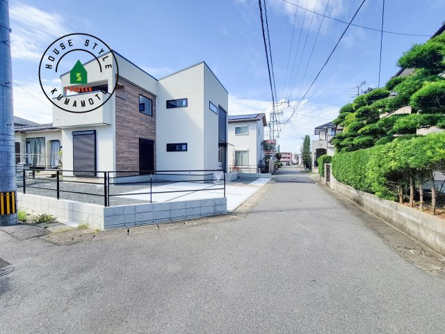 熊本市南区南高江6丁目第1-1棟（2号棟）の前面道路含む現地写真|前面道路です。