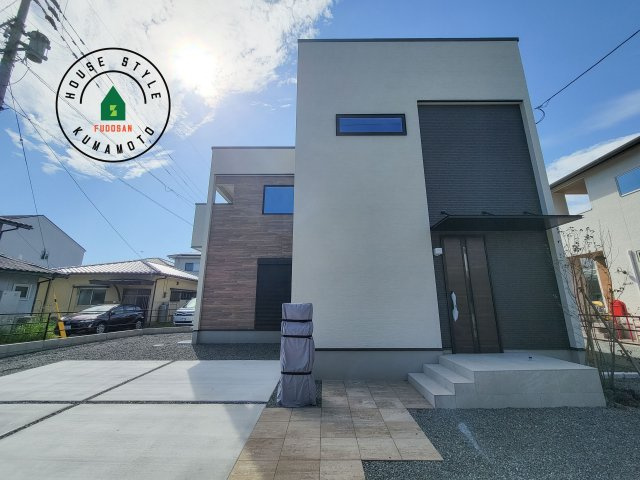 熊本市南区南高江6丁目第1-1棟（2号棟）の外観|デザイン性のある外観です。