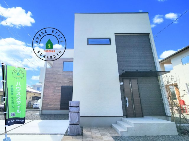 熊本市南区南高江6丁目第1-1棟（2号棟）の外観|デザイン性のある外観です。