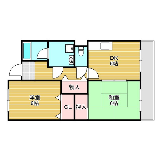 ローレル蛍池の間取り