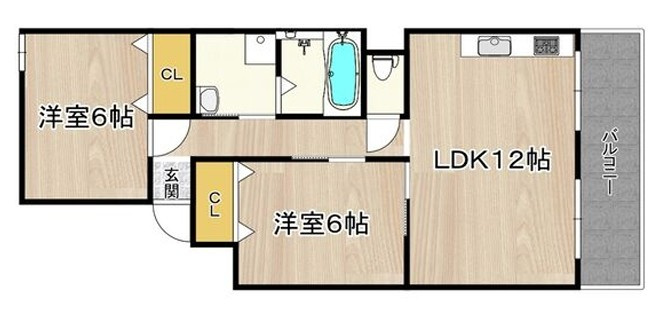 第1マンション寺直の間取り