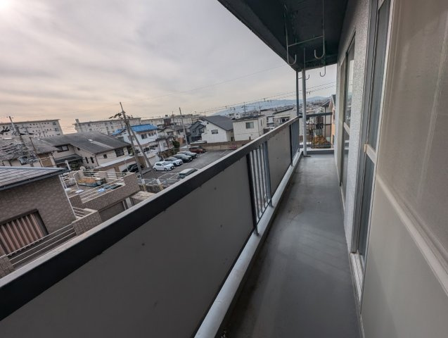 笹部ハイツのバルコニー