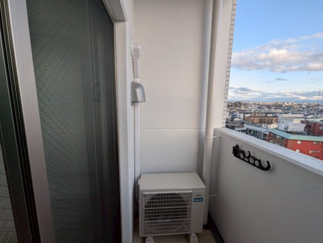 アクアラフォレ豊中のバルコニー