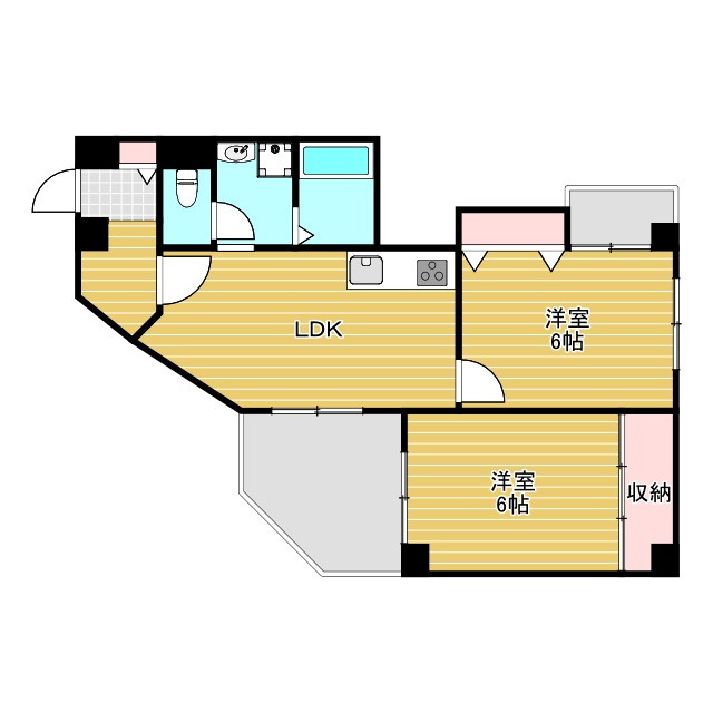 エドケンベルトピア豊中Ⅰの間取り