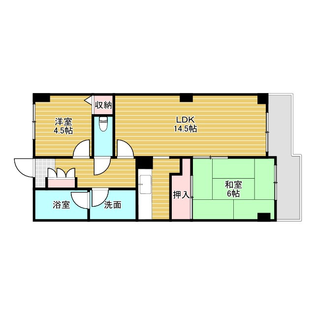 リブレ待兼山の間取り