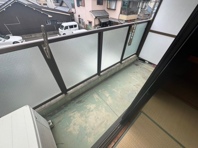 豊町ヴィラのバルコニー